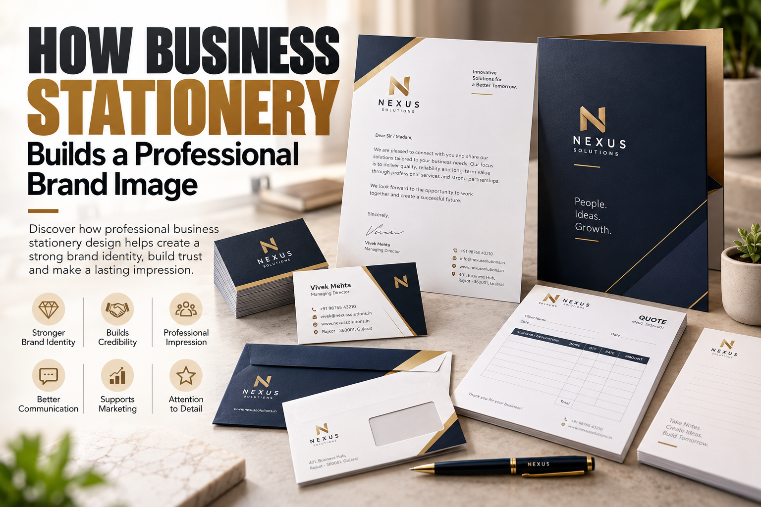 How Business Stationery Builds a Professional Brand Image