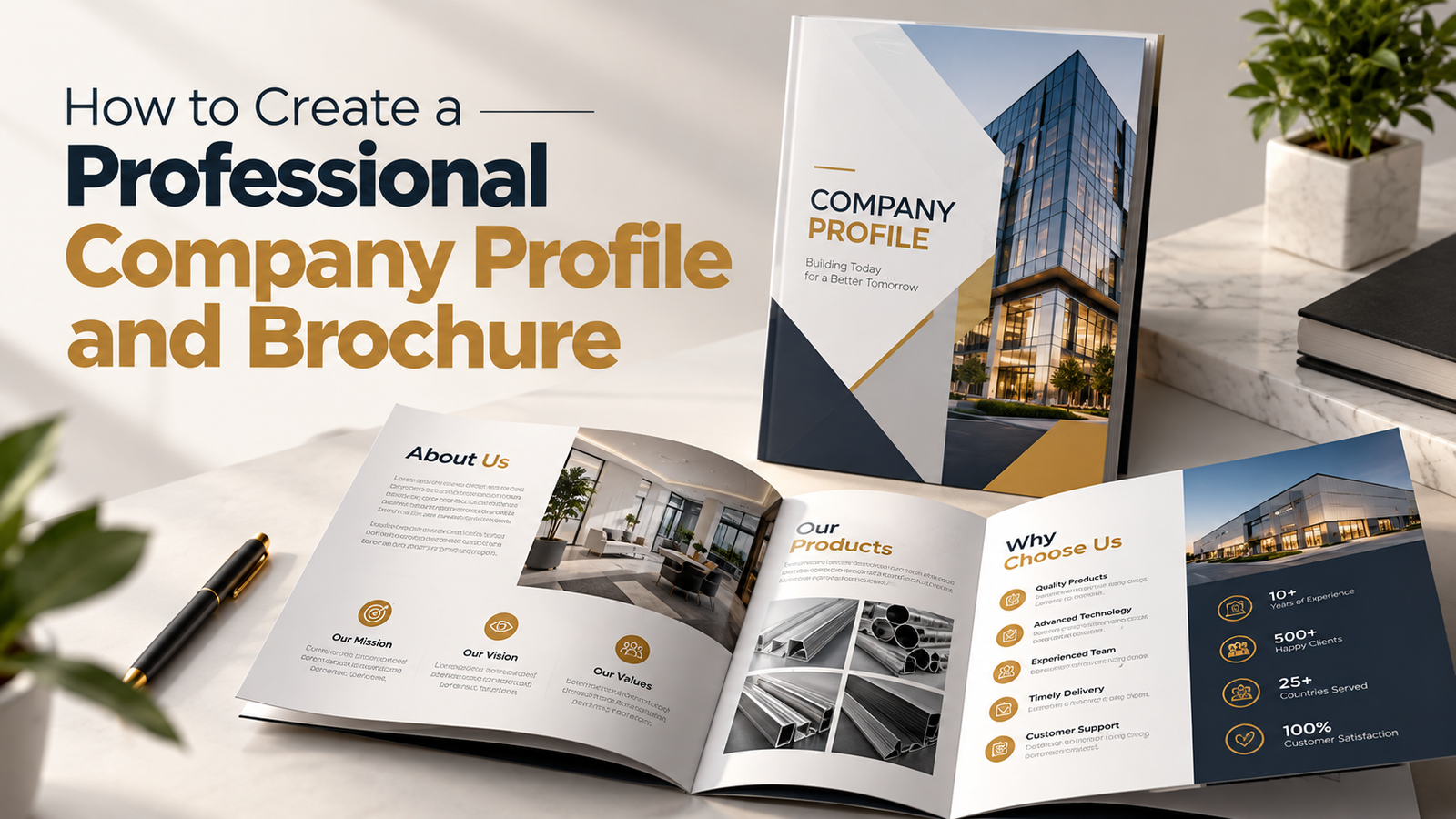 How to Create a Professional Company Profile and Brochure